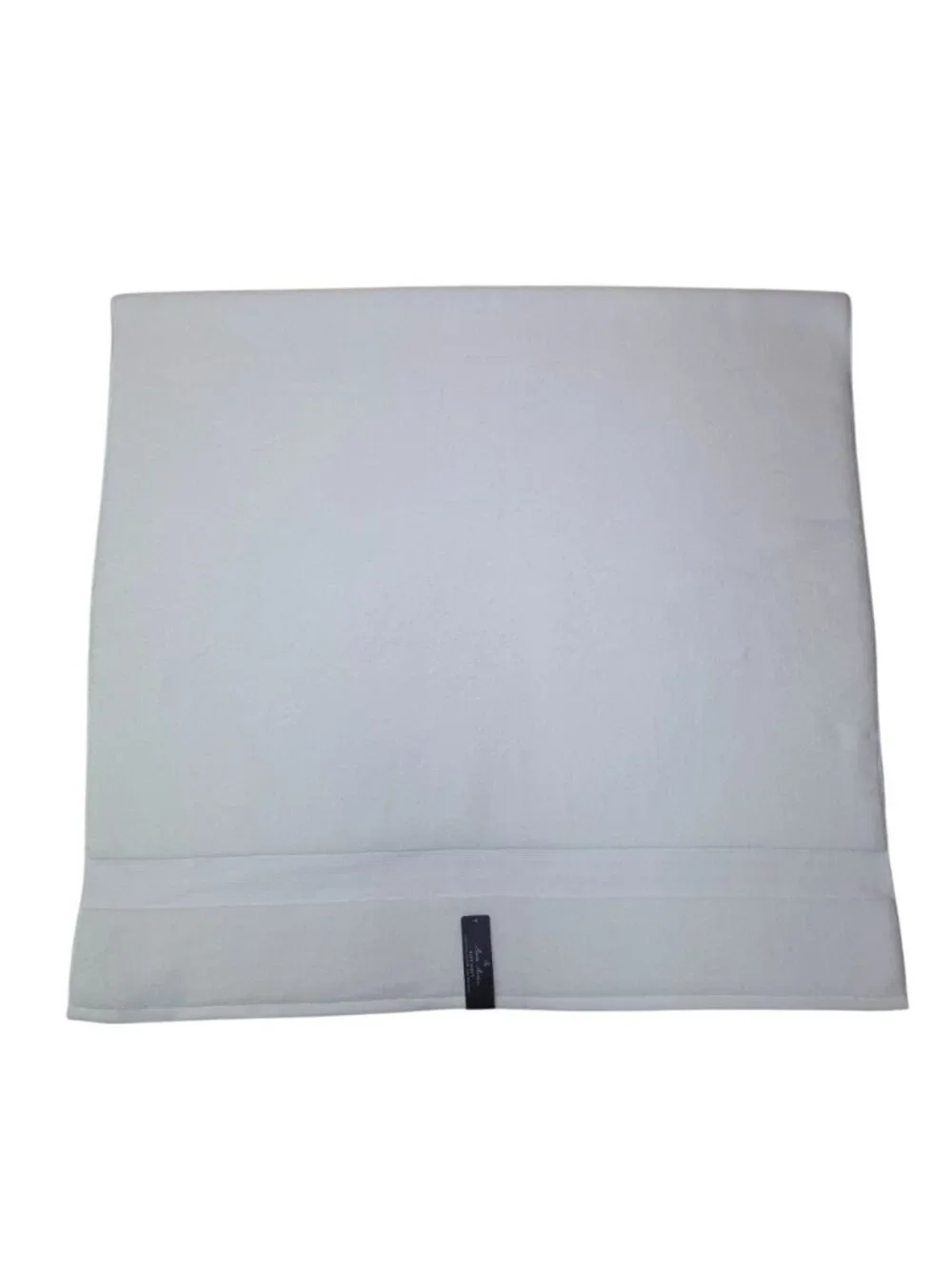 Brooks Brothers White Bath Sheet Towel Oversized Zero Twist Solucell 36